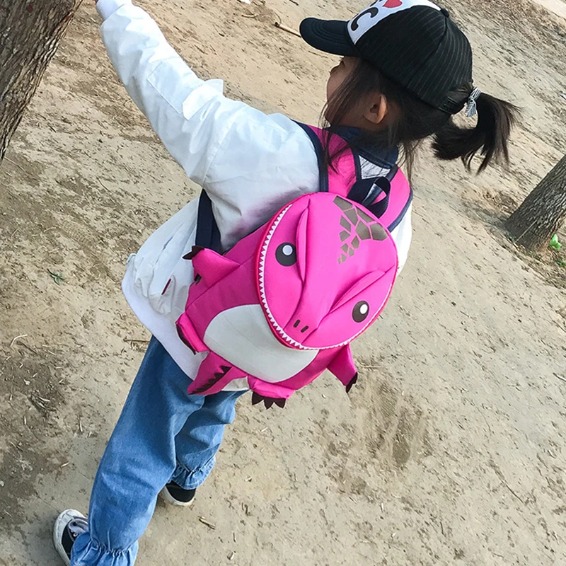 

Cute Cartoon Dinosaur Baby Harness Backpack Safety Anti-Lost Kindergarten Boys Girls Schoolbag Adjustable Kids Toddler Backpack