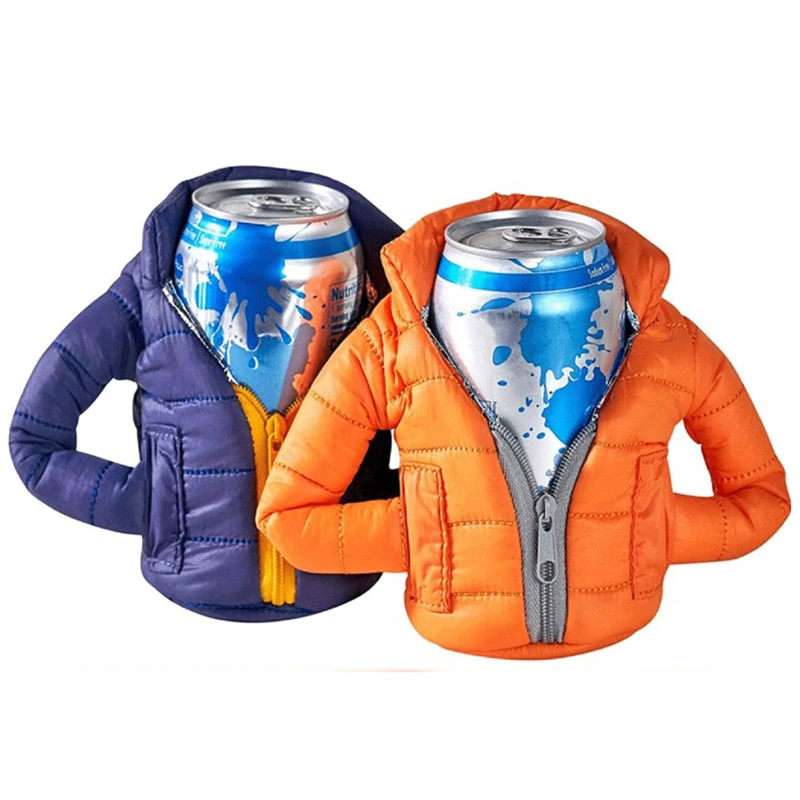 Beverage Jacket Insulated Can Cooler Beer Insulation Hide A Beer Can
