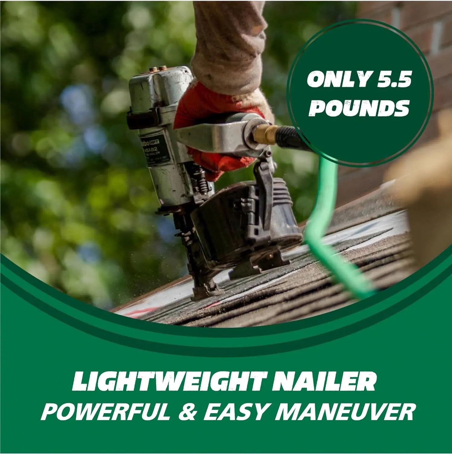 Metabo HPT Roofing Nailer, Pro-preferred Pneumatic Power Nailers in Roofing tools, Pneumatic Nailer for Asphalt