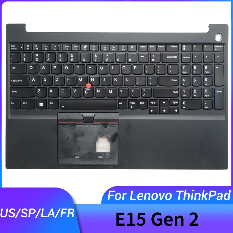 

NEW For Lenovo ThinkPad E15 Gen 2 US/Latin LA/Spanish SP/French FR AZERTY laptop keyboard with palmrest upper cover