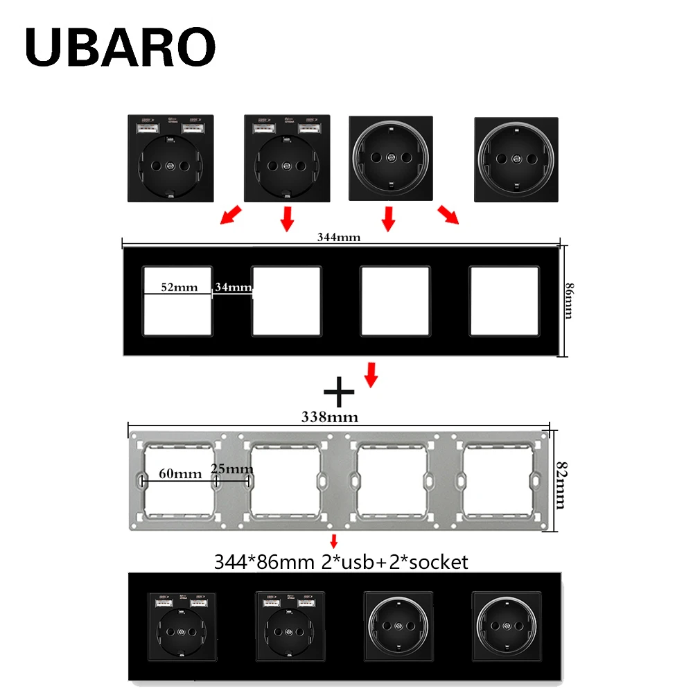 Ubaro padrão da ue 16a painel de