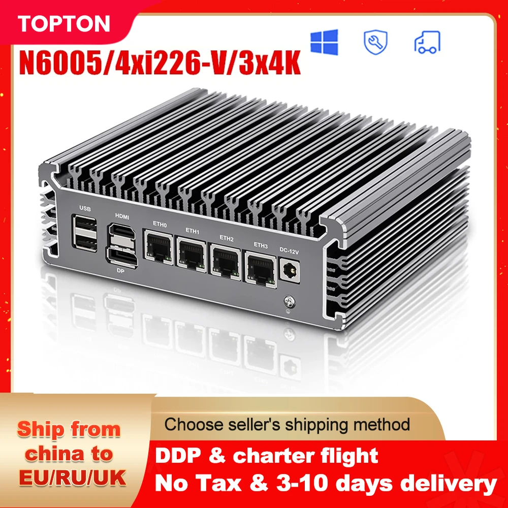 New 2.5g Soft Router Pentium N6005 Celeron N5105 4 Intel I226-v 2500m ...