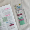 KindFuny 480 Sheets Transparent Waterproof Sticky Note Memo Pads Notepads for School Stationery Office Supplies 2
