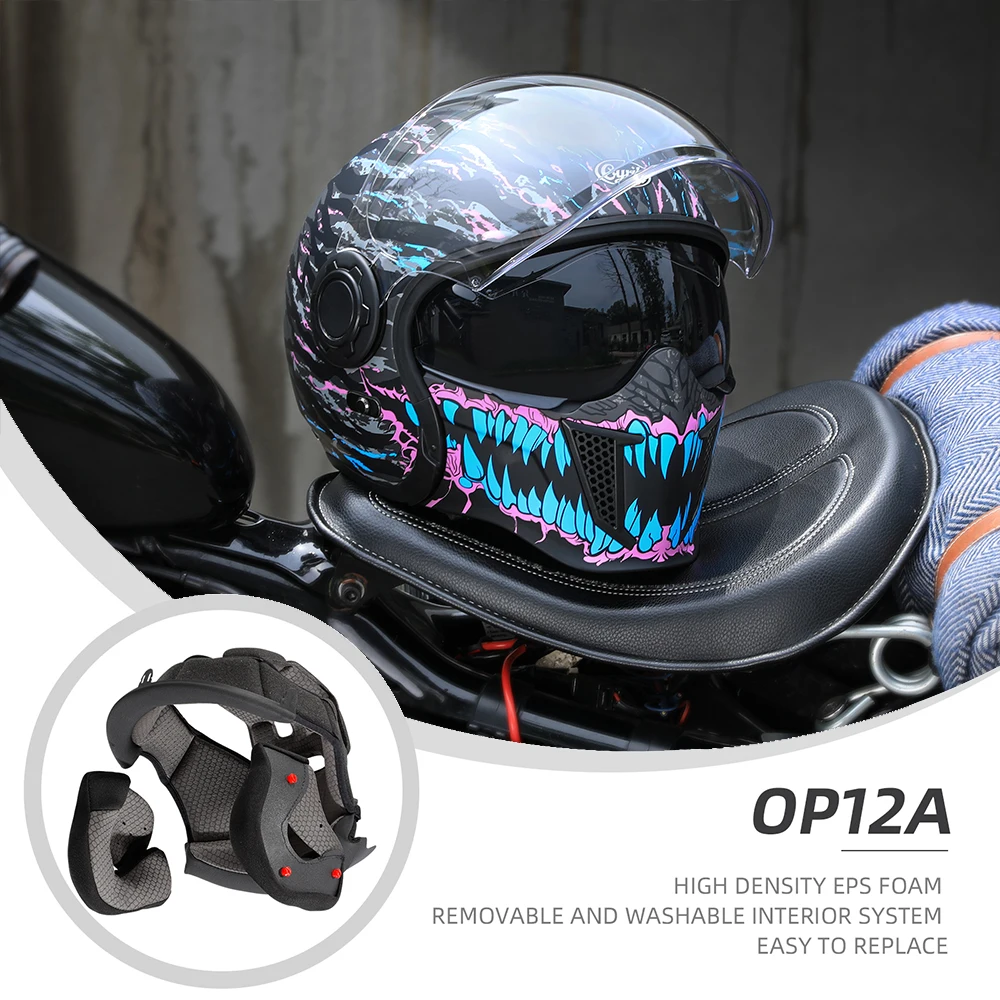 Modular Motorcycle Helmet Full Face Open Face Helmets Men