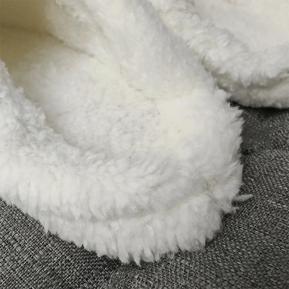 Shoe Covers 1 Pair Winter Warm For Men Women Furry Inserts Fur Insoles For Clogs Slippers DIY Detachable Home Shoes Fur Lining