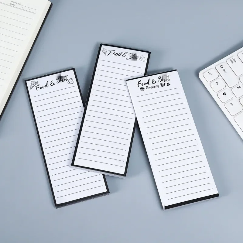 Fridge Stickers Grocery List Notepad with Magnet for Shopping To Do Lists Magnetic Note Pad for Refrigerator