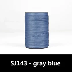 Multicolor Round Leather Sewing Thread for Crafting and DIY Jewelry Projects (SJ143 - gray blue)
