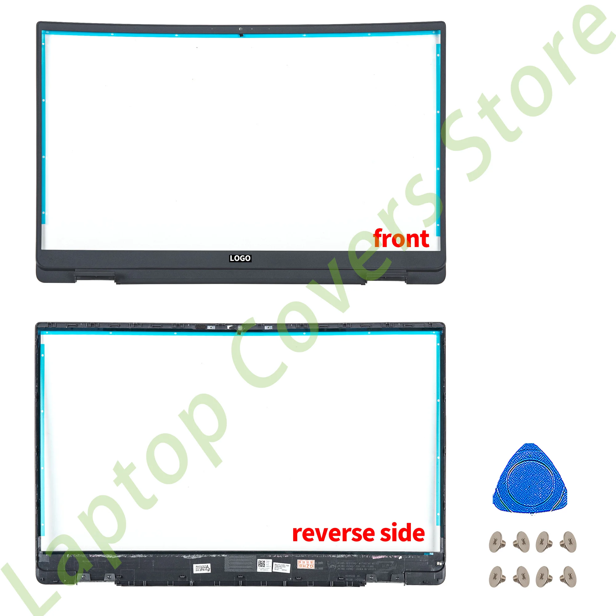 Inspiron 15 5590 5598 P88F LCD 뒷면 커버 베젤 하단 경첩 뚜껑 상단 하우징 케이스 교체 15.6 인치 용 새 커버