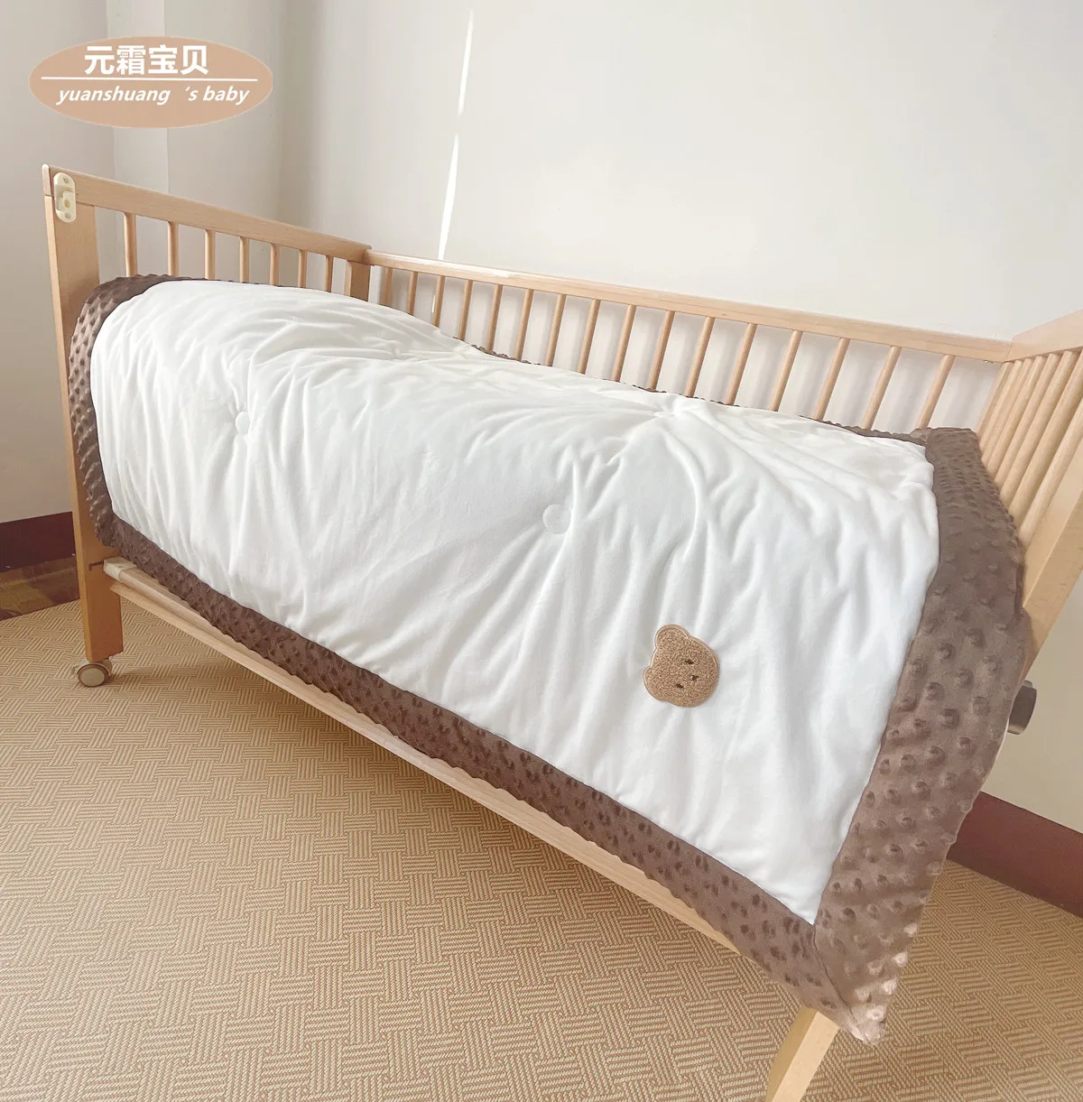 Yuan Frost baby baby super soft children's kindergarten quilts bean velvet cotton wrapped ins wind autumn and winter quilts