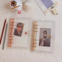 

A6 Rose Golden Purple Blue Glittery Bling Binder Notebook Cover Diary Agenda Planner Bullet Cover School Stationery