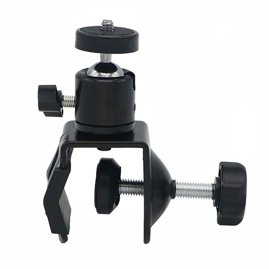 FEICHAO U Clamp Camera Desktop Holder with Adjustable 1/4 Screw Mini Ball Head Mount For DSLR Camera Monitor LED Light