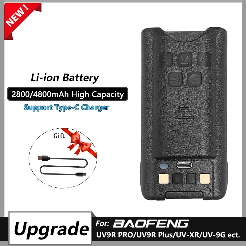 Baofeng UV-9R Battery IP67 Waterproof Battery Walkie Talkie Uv9r Plus Battery I1628774783