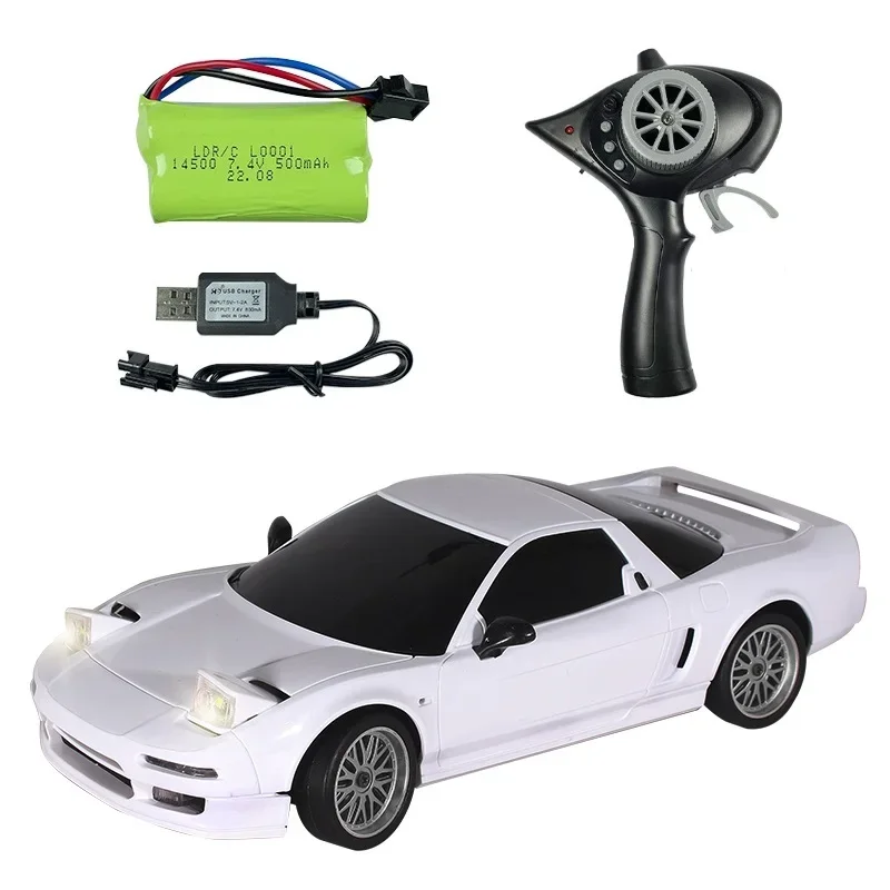 LDRC LDA01 LDA02 RX7 NSX RTR 1/18 2.4G 2WD RC Car Drift Vehicles LED Lights Full Scale Controlled Model Children Toys Gifts 3