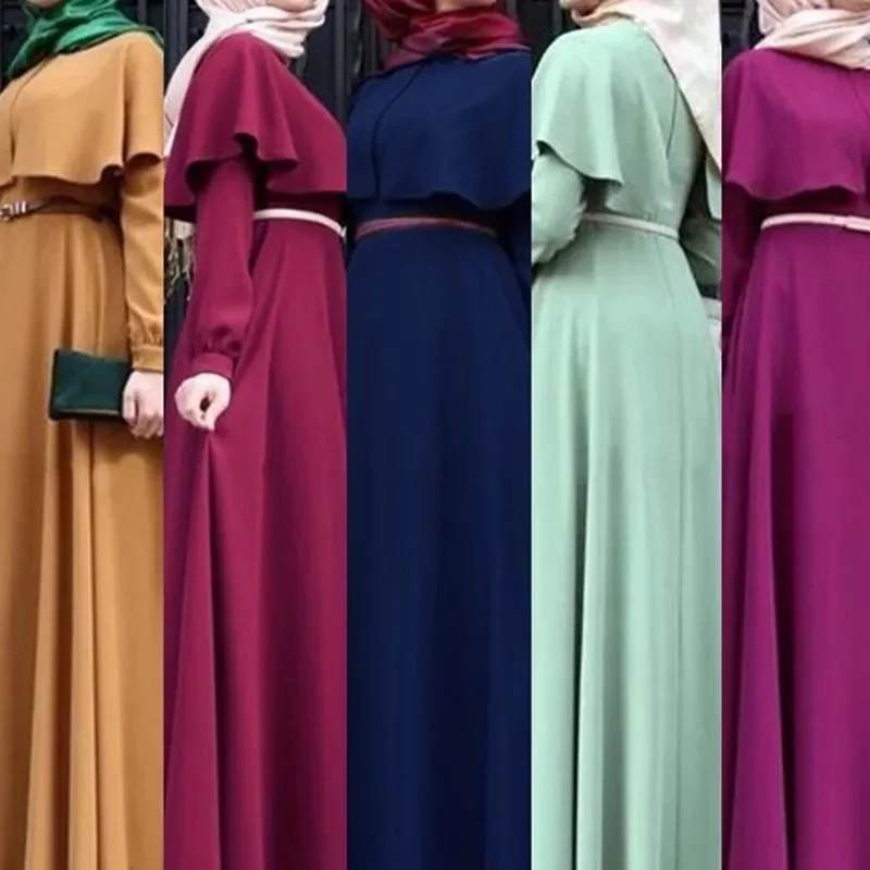 Eid Abaya Dubai Turkey Muslim Dress Kaftan Caftan Marocain Islamic Clothing For Women Ramadan Dresses Islam Robe