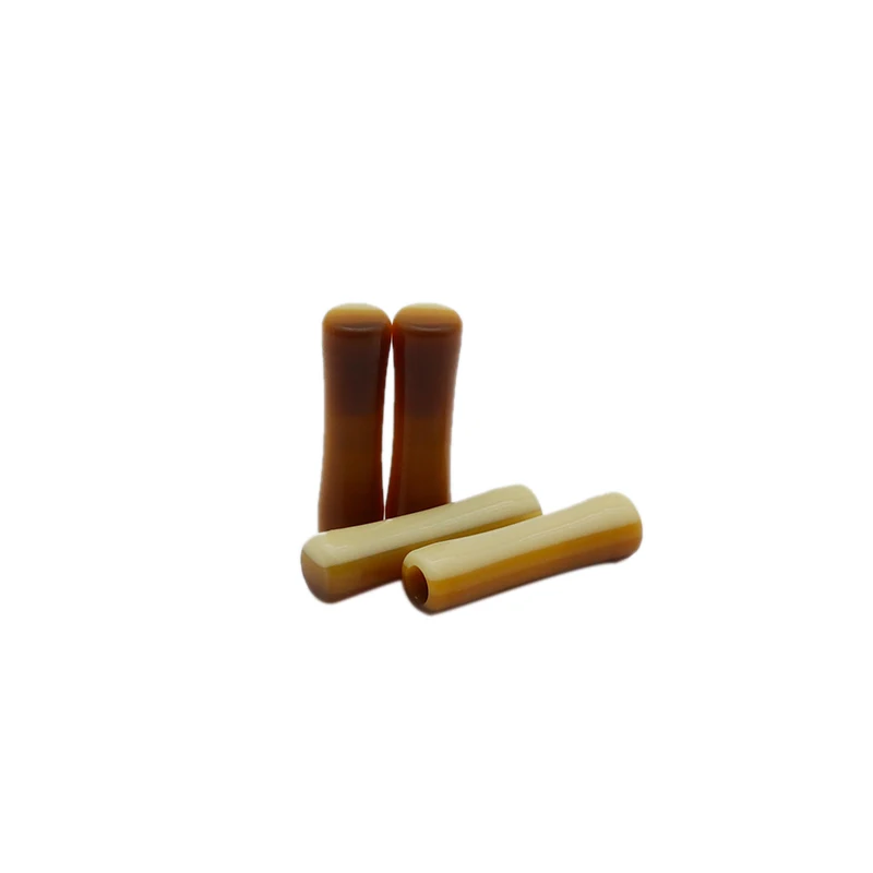 Coolstring Plastic Aglets 5.9*22mm Brown Beige Tape Ends Colours Mixed Double-sided Quaint Tips 4Pcs/Lot Premium Rope Decoration