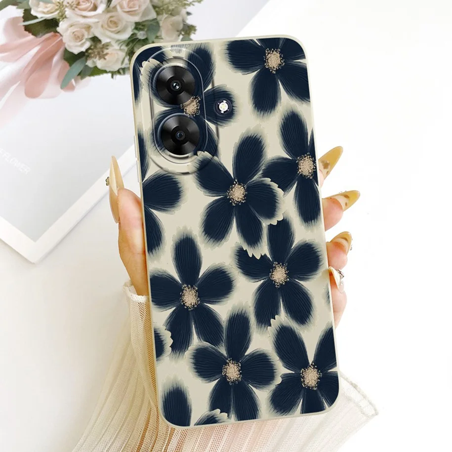 Fashion Flower Pretty Girls Soft Silicone Phone Cover