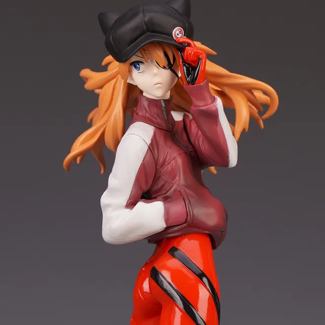 24CM Anime Evangelion Asuka Langley Soryu Cat Ear Hat Shin