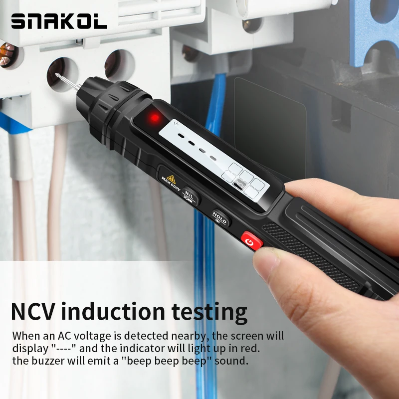 Smart Digital Multimeter 4000 Counts Non Contact High Precision Voltage Detector Pen Auto Range Capacitance OHm NCV Tester 3