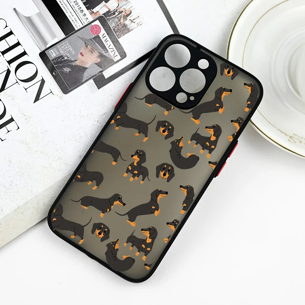 Cute Dachshund Bulldog Phone Case for iPhone 17 16 12 13 14 thumbnail 10