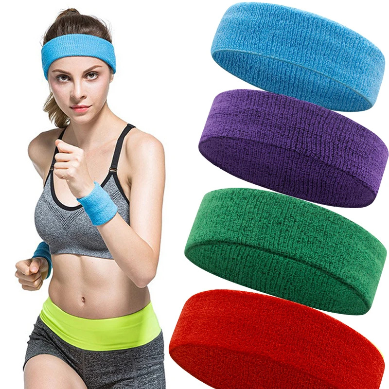 

Outdoor Sports Headband Portable Fitness Hair Bands Man Woman Hair Wrap Brace Elastic Cycling Yoga Running Exercising Sweatband