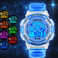 Montre Électronique Étanche pour Enfant Garçon et Fille, Accessoire avec Cadran Shoous, Multifonction, Alarme 2