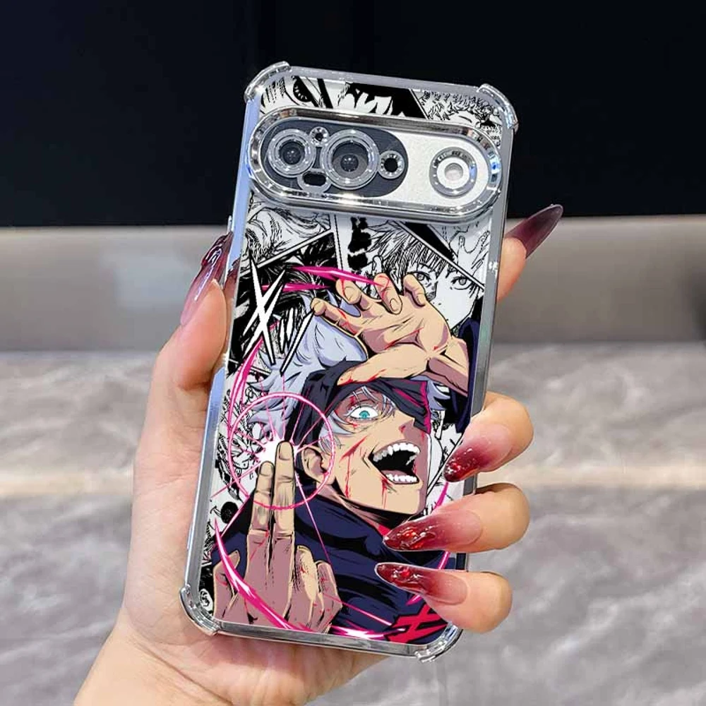 Jujutsu Kaisen Cute Plating Drop-Proof Transparent Soft Phone Case