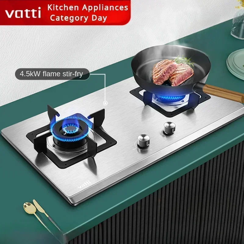 

Vantage Stainless Steel Double Stove Household Embedded Gas Stove Natural Gas Liquefied Gas Stove газовая плита estufa