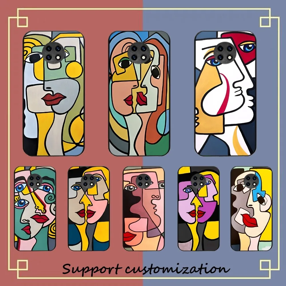 

Picasso Abstract Art Painting Phone Case For Redmi 5 6 7 8 9 10 plus pro 6 7 8 9 A GO K20 K30 K40 pro plus F3 Fundas