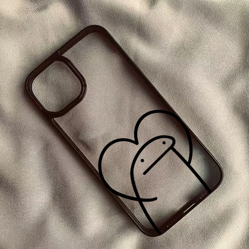 Adorable Cartoon Matchman Clear Phone Case