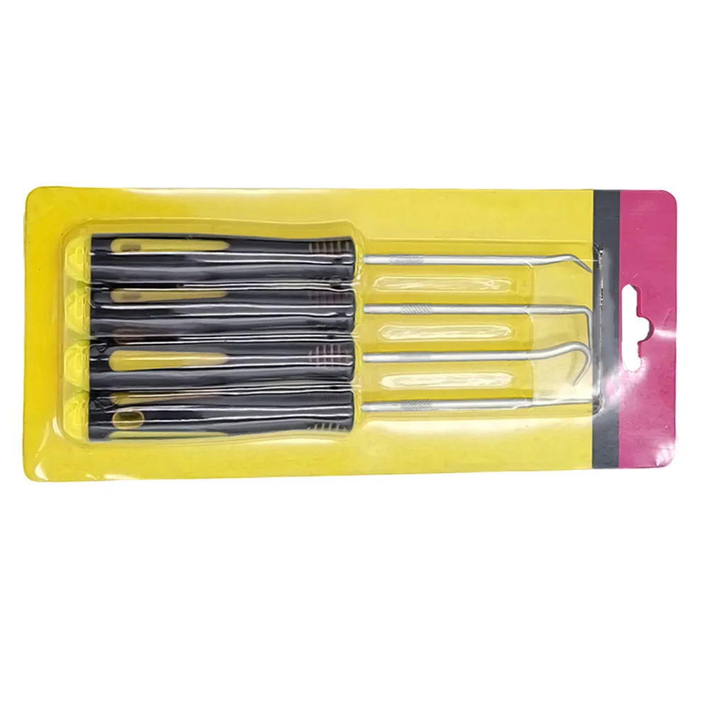 4-teiliges Auto-Haken- und Greifwerkzeug-Set für O-Ringe, Öldichtungen, Dichtungen, Abzieher, Handwerkzeuge, kleine Sicherungen, Kabel, Demontagezubehör – Detail 4