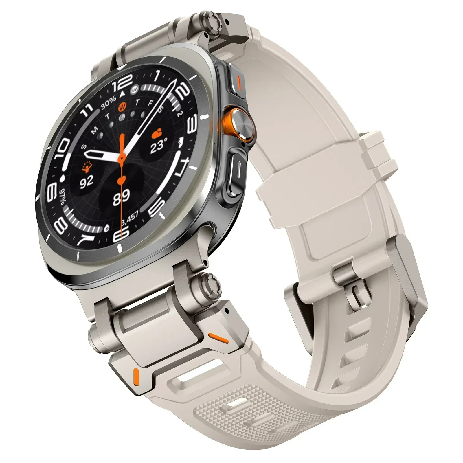 Premium Sports TPU Rubber Strap - Soft Silicone Band with Seamless Design