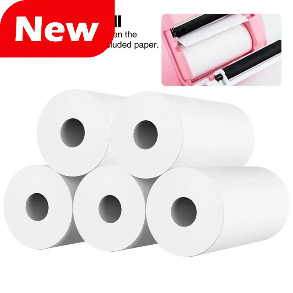 5/10/15/20 57*25mm 감열지 흰색 어린이 카메라 인스턴트 인쇄 어린이 카메라 인쇄 용지 교체 액세서리 부품