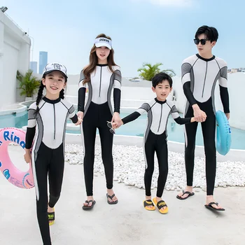 남녀공용 서핑 수영복, 긴 소매 수영복, 잠수복, 가족 수영복, 래시가드 2022