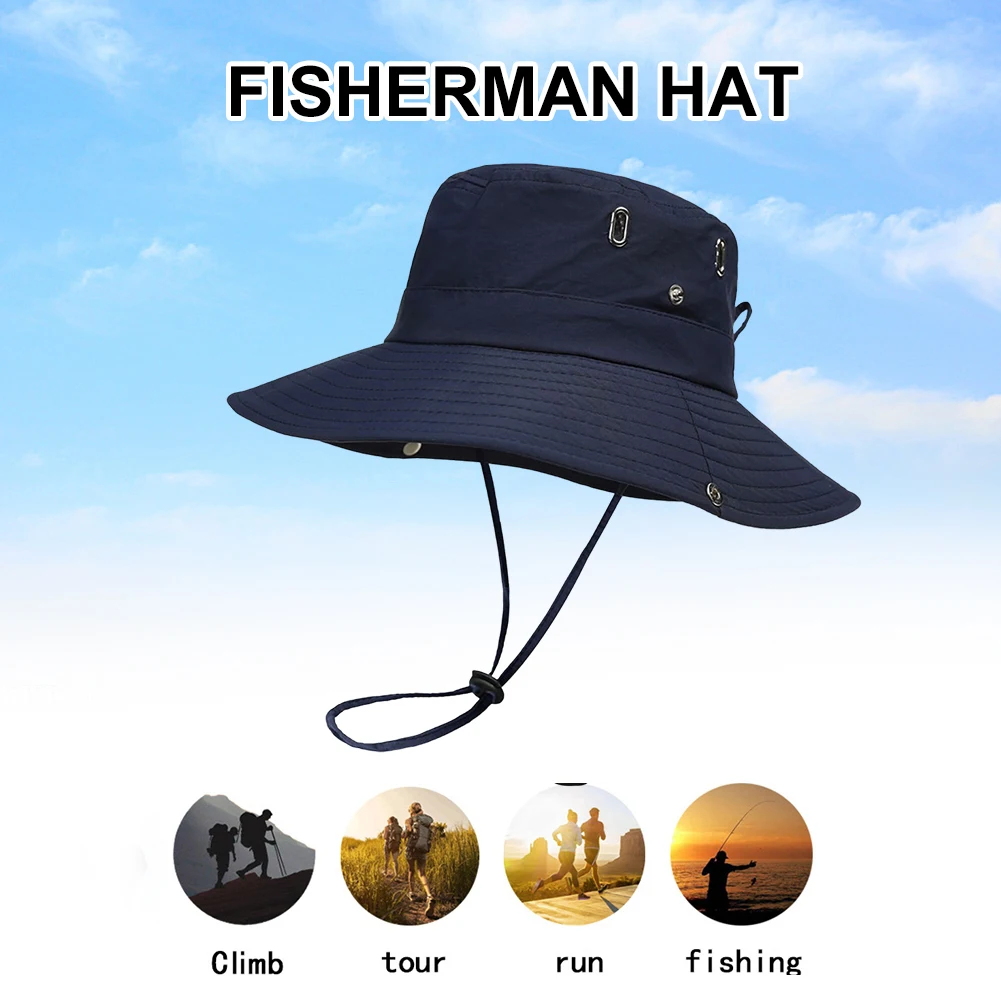 Waterproof Summer Hat Man UV-proof Float Fishing Cap Quick Drying  Lightweight Fisherman Hat Outdoor Camping Fishing Accessories - AliExpress
