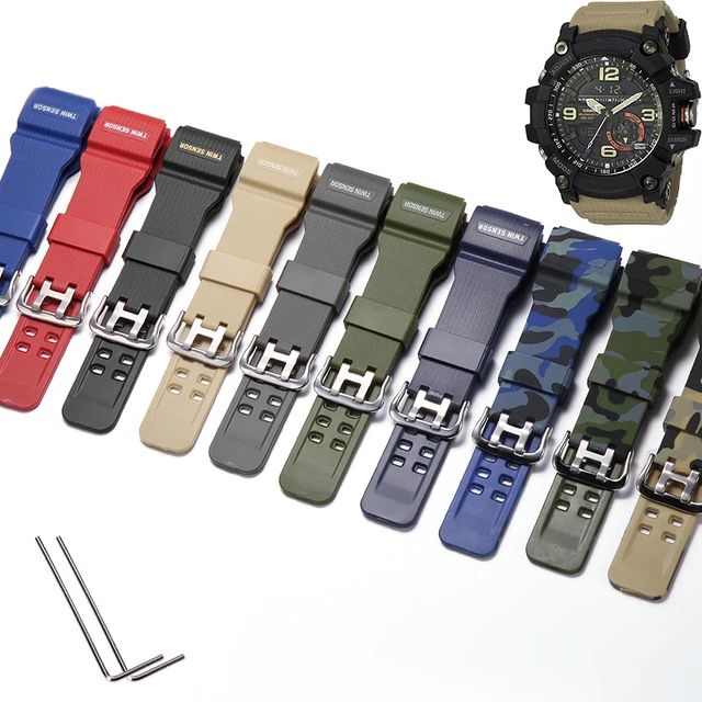 Watchband Accessories Resin Strap Suitable for Casio G-Shock Mudmaster GG1000 GWG100 GSG100 Men Watch Band