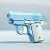 Stress Relief Pistol Toy Plastic Mini Gun Manual Burst Pistol 3D Printed Gravity Fidget Gun Stress Relief Toy Christmas Gift 5