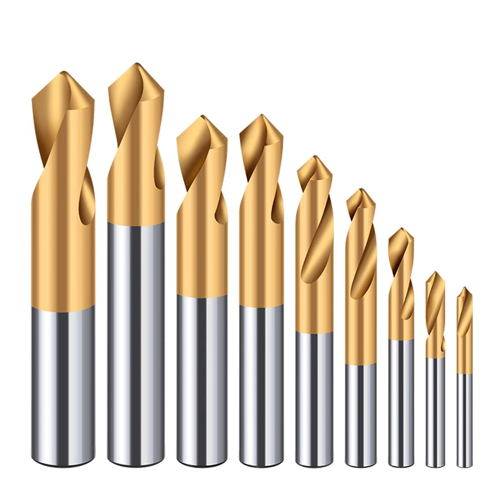 1PcHSSCarbide6090120DegreeNCSpotDrillStubStartingLocation