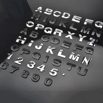 3D Metal Letters Word Alphabet 1