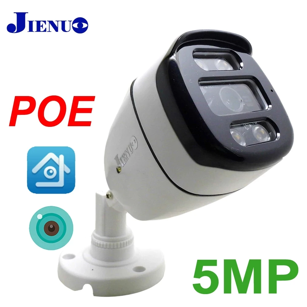 Telecamera Poe Icsee Ip Cctv Sorveglianza Di Sicurezza Infrarossi Smart Video Indoor Outdoor Impermeabile 5Mp Audio Home Cam Jienuo