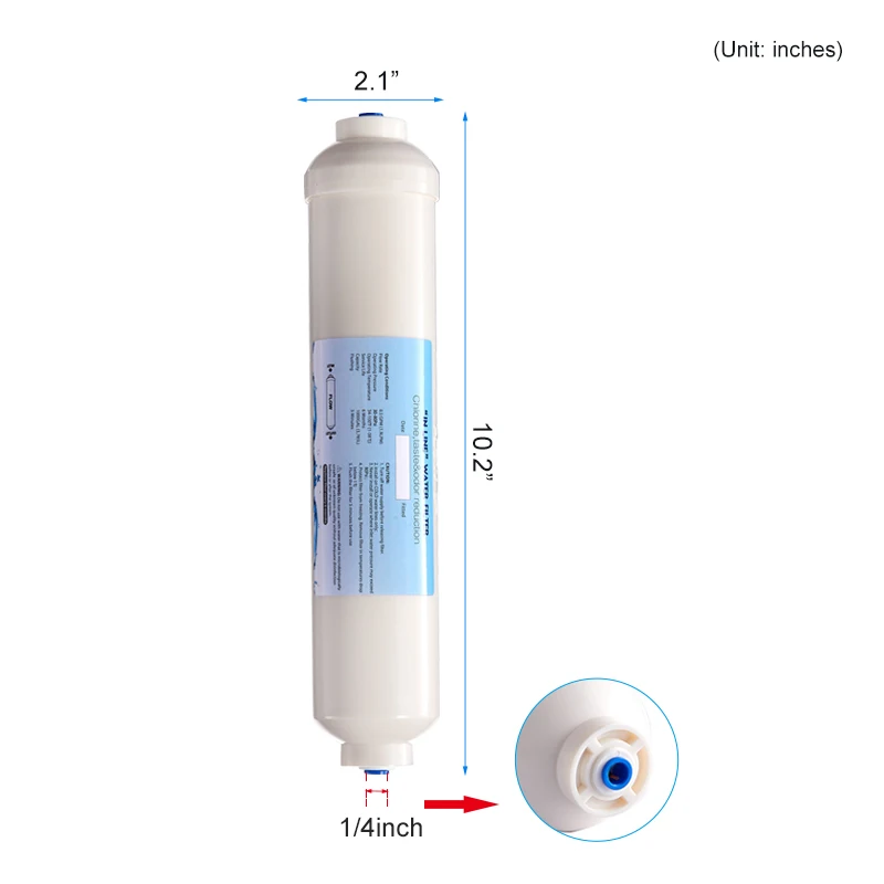 2PCS Hot selling Refrigerator Drinking Water Filter Replacement System Purifier Refrigerator Filter