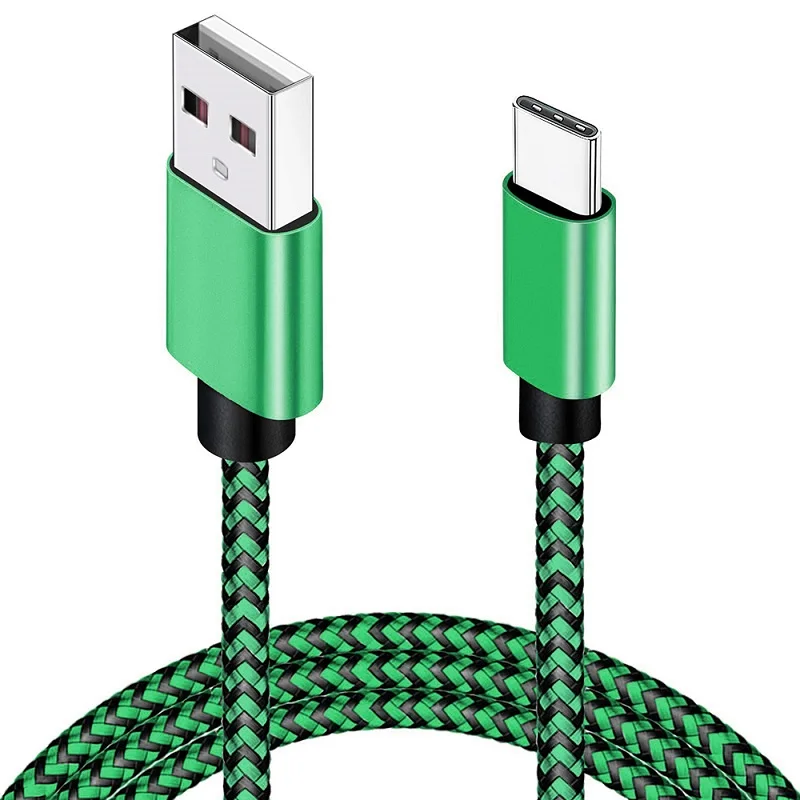 USB Type C Cable Fast Charging Nylon Braided Wire Charger