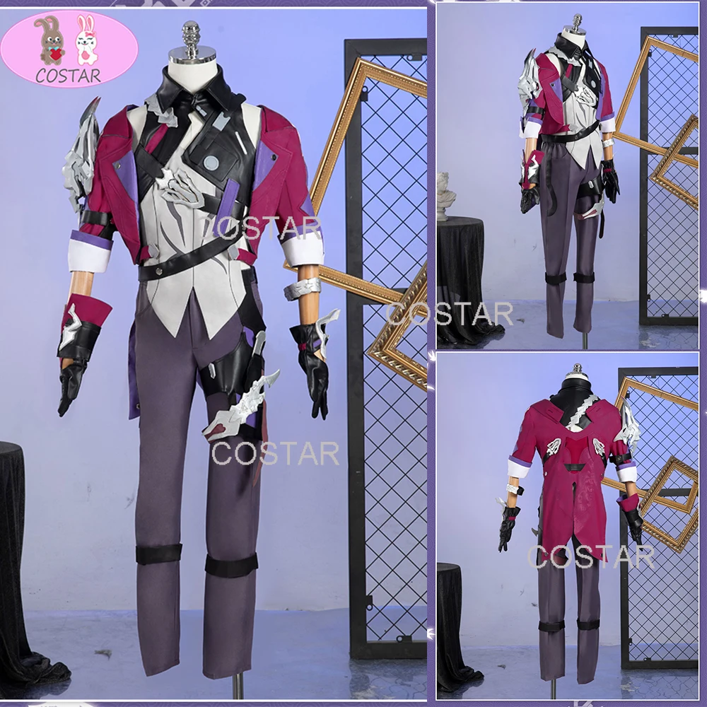 

COSTAR Game Honkai Star Rail Cosplay Sampo Koski Costume Red Party Suit Halloween Carnival Uniforms Anime Clothing
