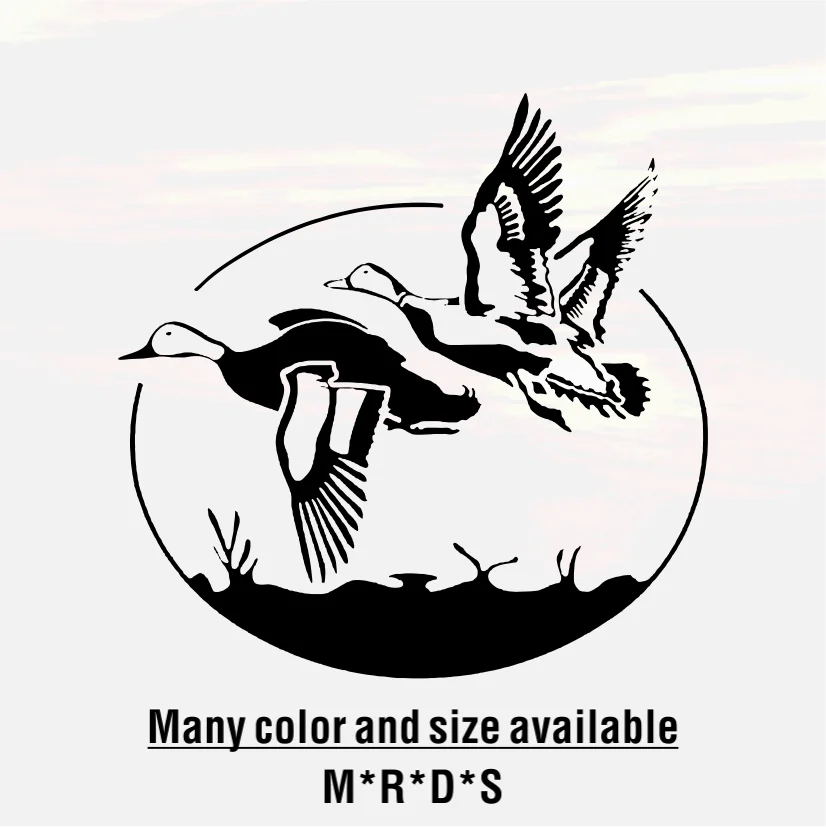 

Funny Flying Wild Ducks Car Stickers Vinyl Hunting Vinyl Car Styling Decal Styling Decal Black/Sliver Reflective Car Accessories