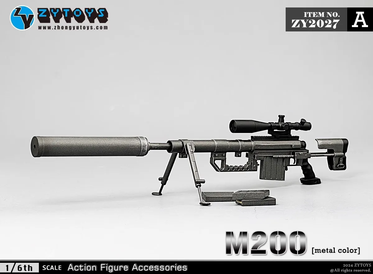 ZYTOYS ZY2027 1/6 Soldier Accessories Plastic M200 Sniper Rifle