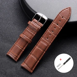 Elegant Vintage Leather Watch Strap - Multiple Size Options Available - 22mm (Light Brown)
