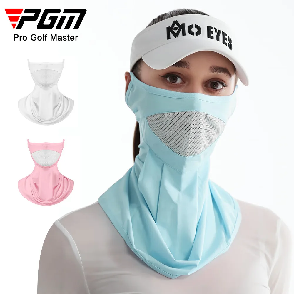 PGM Summer Sunscreen Mask Golf Dustproof Neck Protection Outdoor Sunscreen Sports Mask Ice Silk Breathable