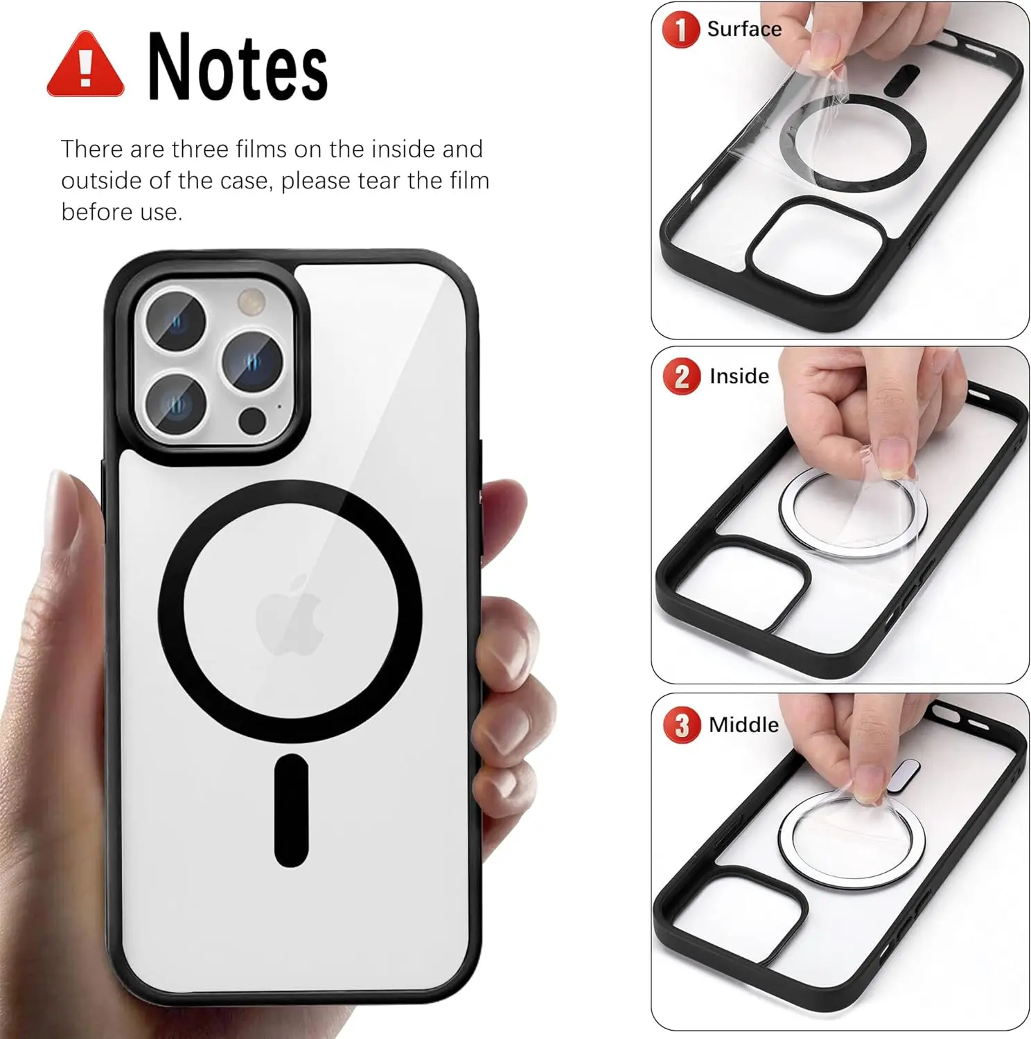 Ultra Clear Anti-Yellowing MagSafe Compatible iPhone Protective Case