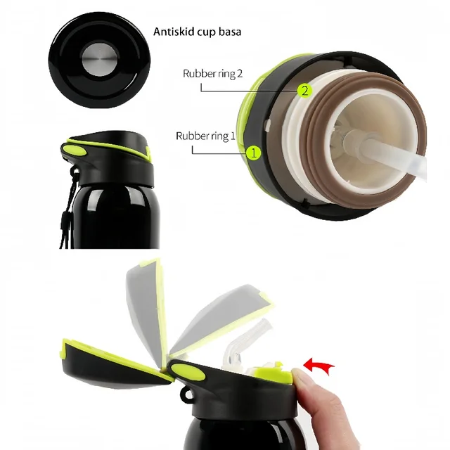 Stainless Steel Thermos Bottle Ideal for Outdoor Activities, Cycling Sports Keep Hot or Cold Easy to Carry Durable Water Bottle 6