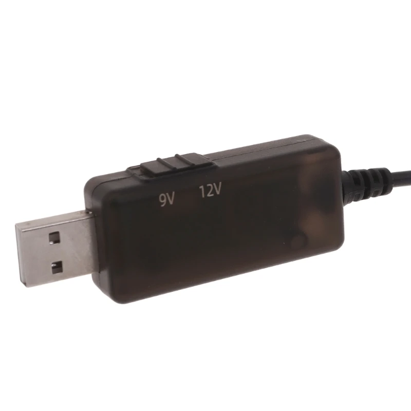 USB Converter Cord Transfer Line Conversion Cable 5V to 9V/12V for Low-Power Devices WiFi Routers and Cameras