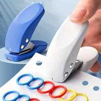 DELI Mini Paper Punch Portable Size 1 Hole Punch Machine 6mm 10 Sheets Office School Supplies 1